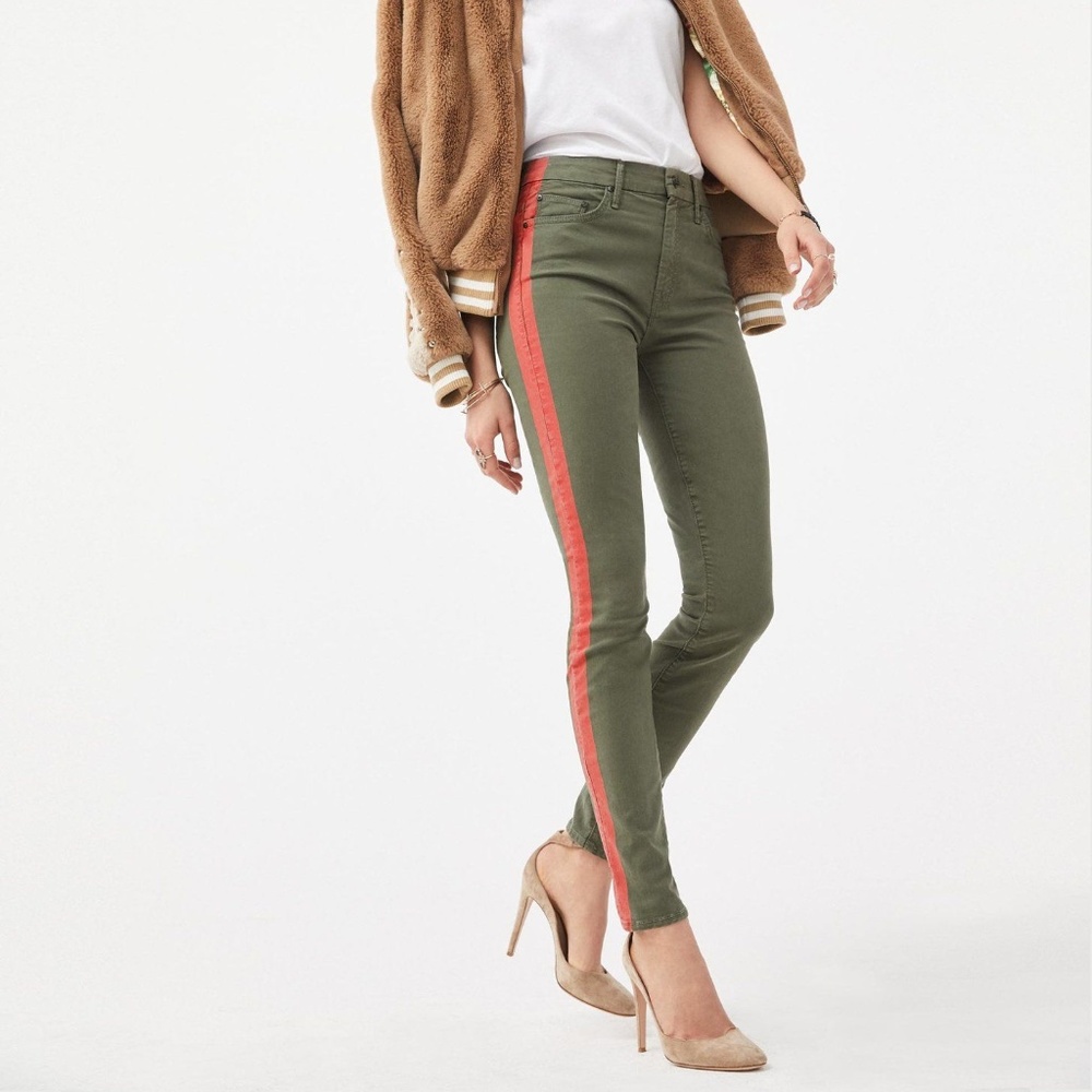 MOTHER DENIM THE LOOKER KILLING TIME FATIIGUE /RED